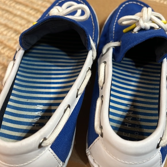 Cole Haan men canvas boat shoes 8M - Picture 11 of 12